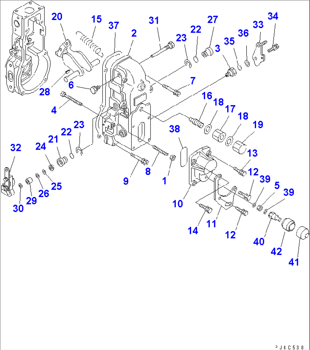 FUEL INJECTION PUMP (GOVERNOR) (2/2) (INNER PARTS)(#26203206-)