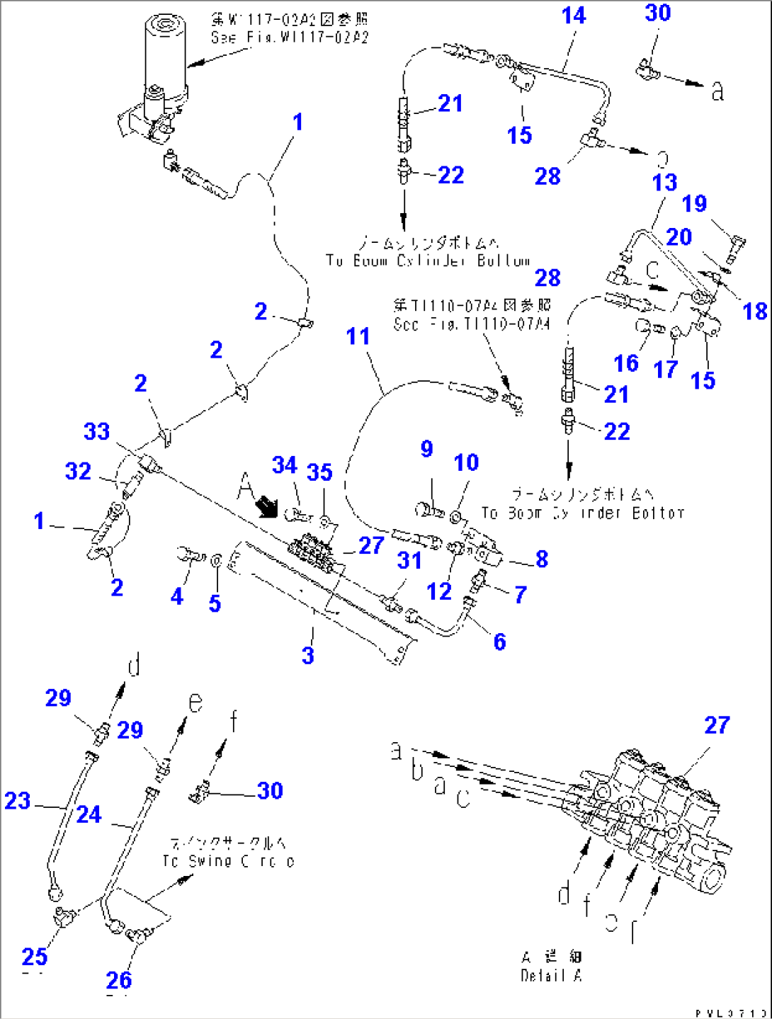 AUTO GREASING SYSTEM PARTS (DISTRIBUTOR AND GREASING LINE)(#33520-)