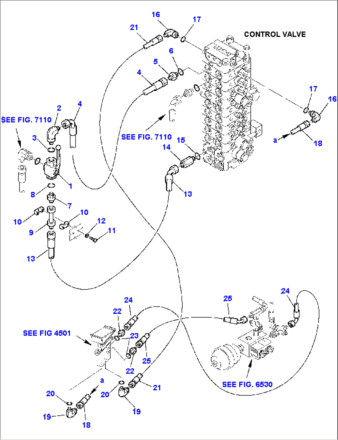 HYDRAULIC PIPING (ATTACHMENT LINE) (1/3)