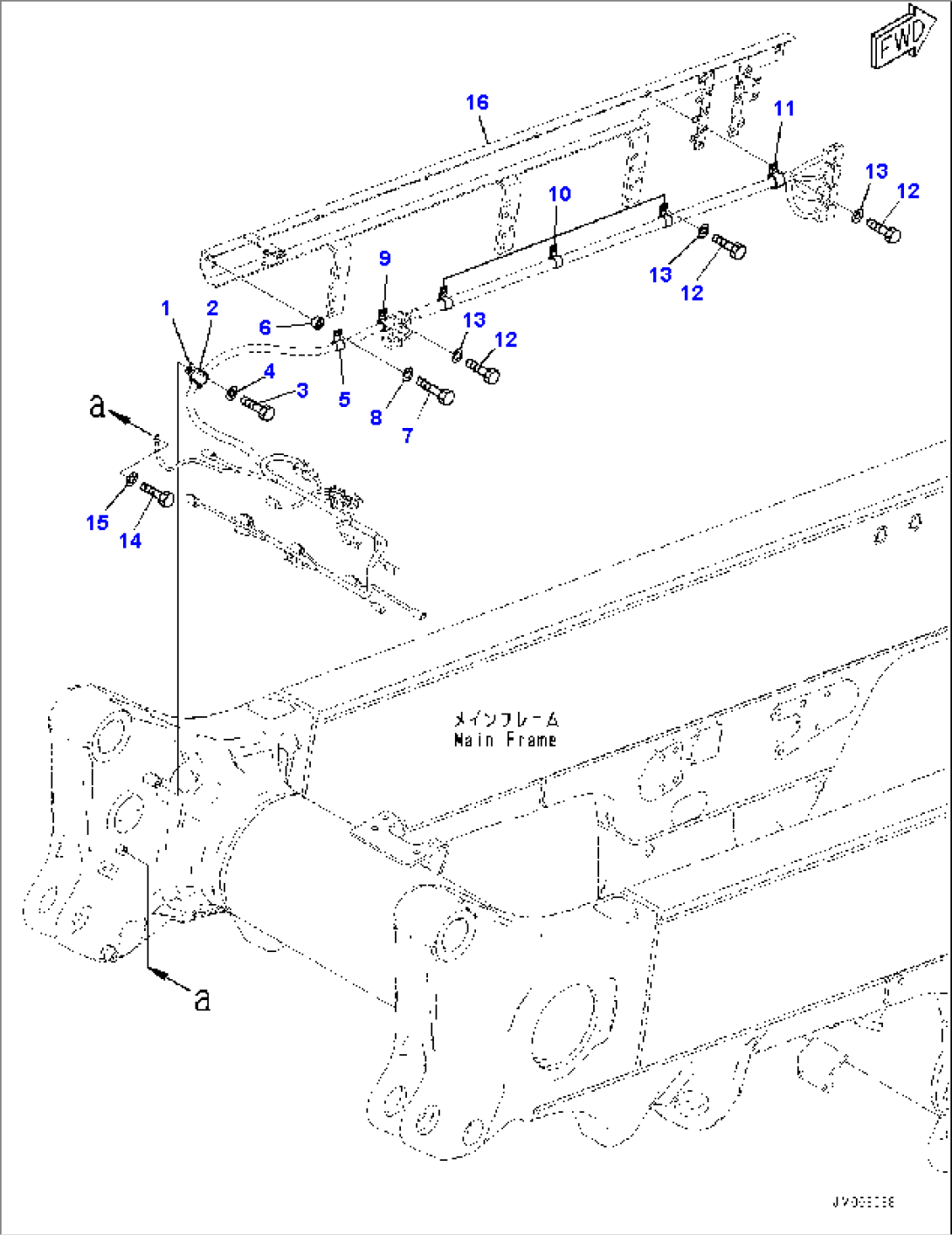 Rear Combination Lamp and Backup Alarm, Mounting Parts (1/2) (#30001-)