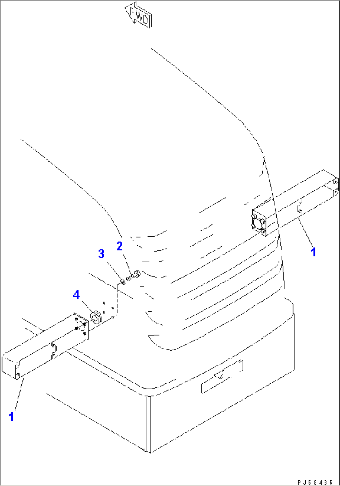 V-TYPE SNOW PLOW (4/5) (VEHICLE INSPECTION PARTS) (REAR)