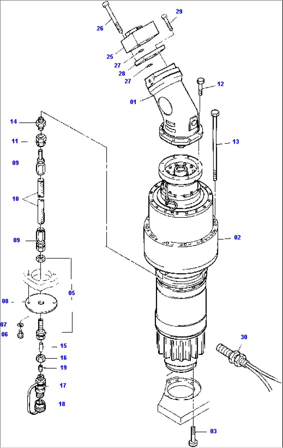 Slew Gear and Slew Gear Motor - Mounting