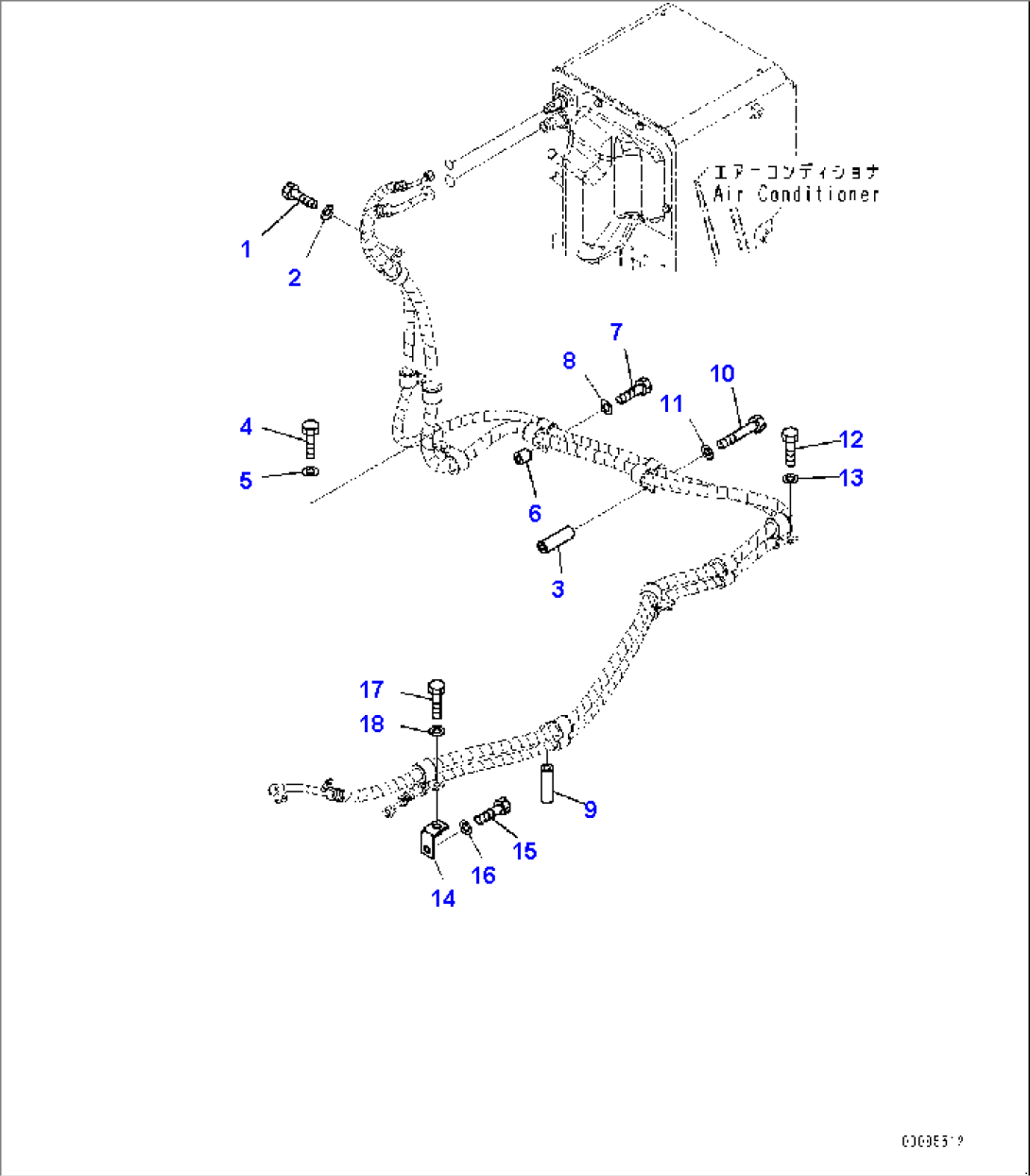 Air Conditioner Compressor, Piping (3/3) (#11609-)