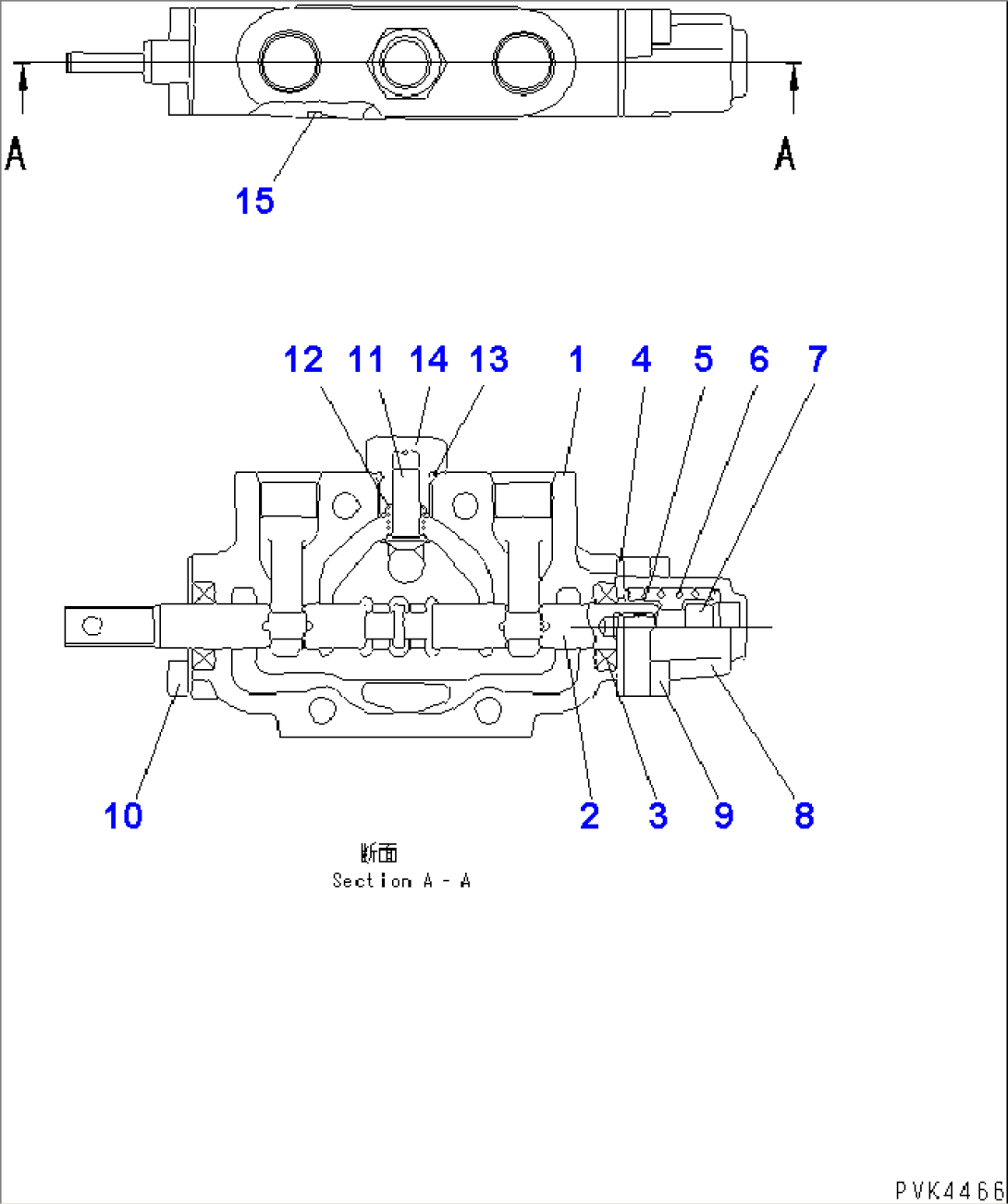MAIN VALVE (WITH 3-POINT HITCH) (FOR TILT)