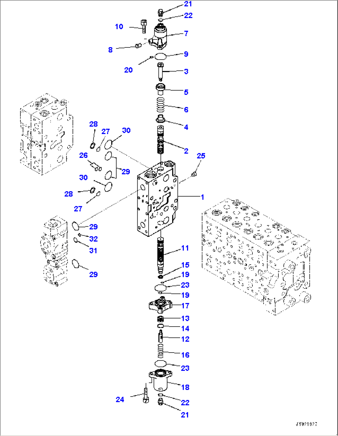 Control Valve, Inner Parts (14/24) (#1001-)