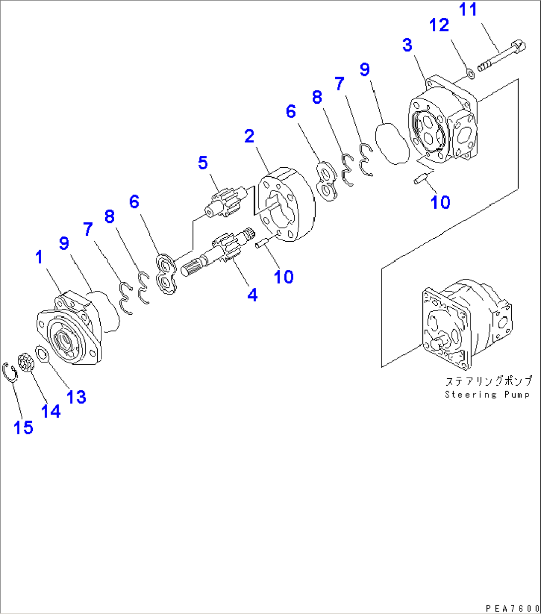 MAIN PUMP (FOR WORK EQUIPMENT)