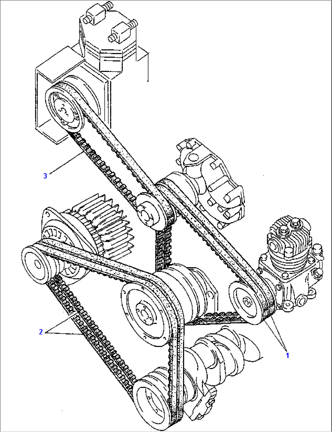 V-VELT ARRANGEMENT