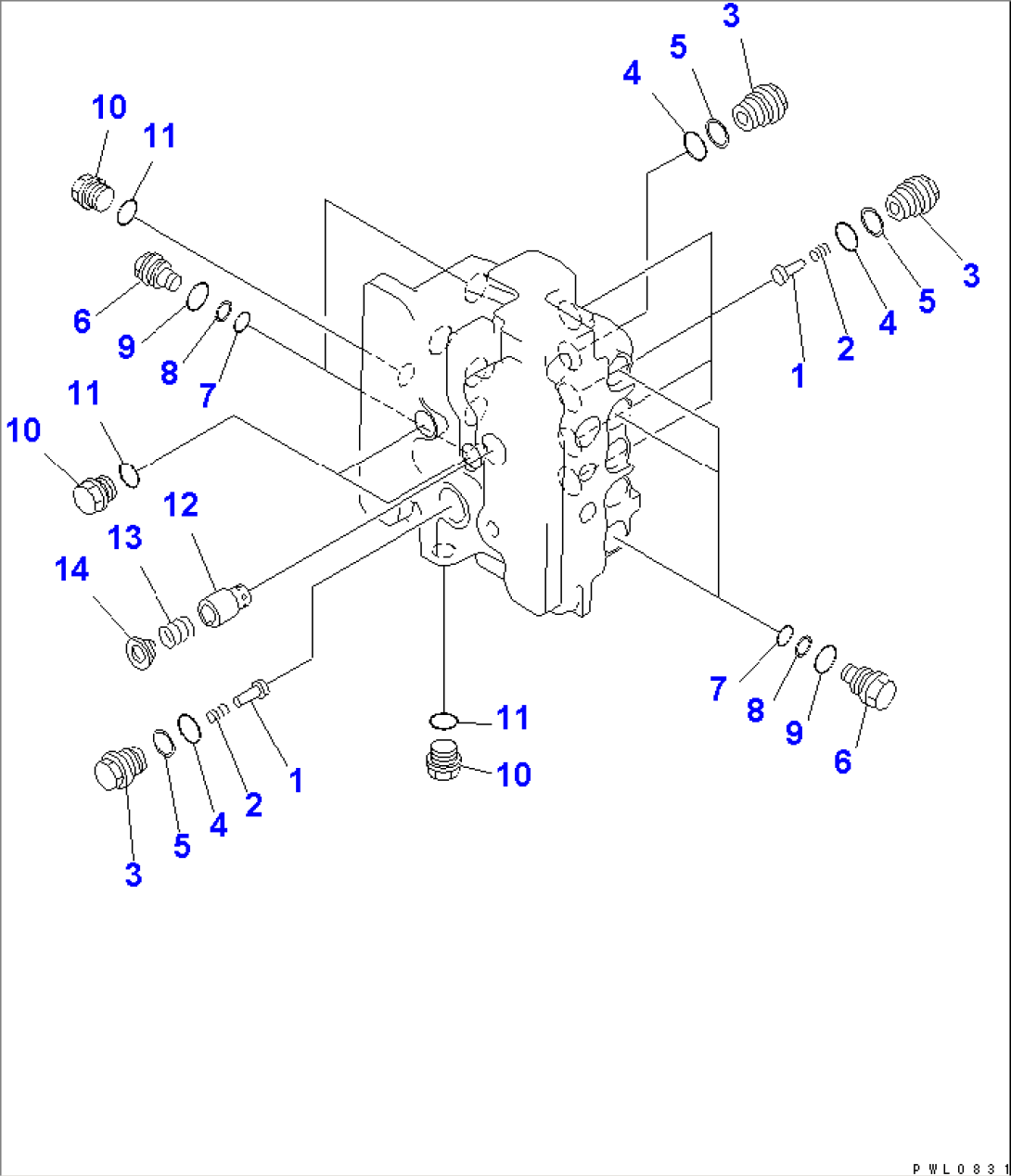 MAIN VALVE (8/8) (FOR OFFSET BOOM)(#10126-)