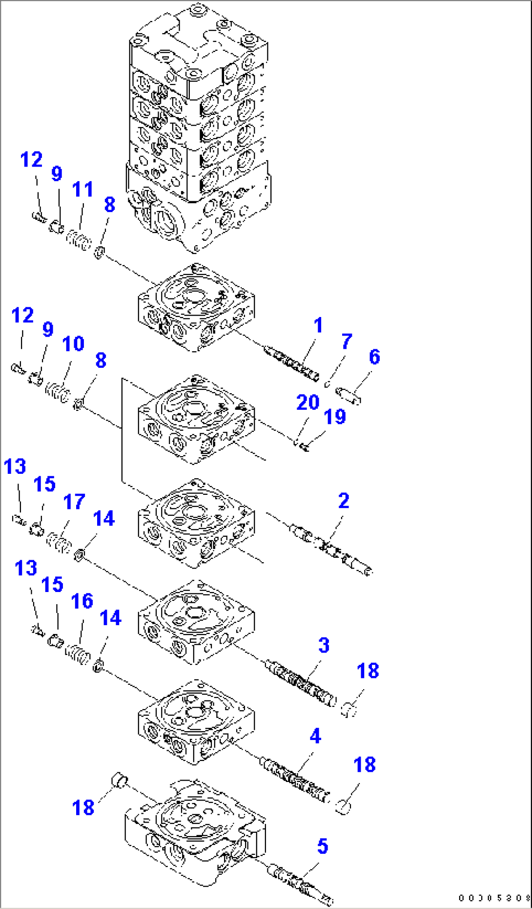 MAIN VALVE (9-VALVE) (10/25) (FOR BLADE)