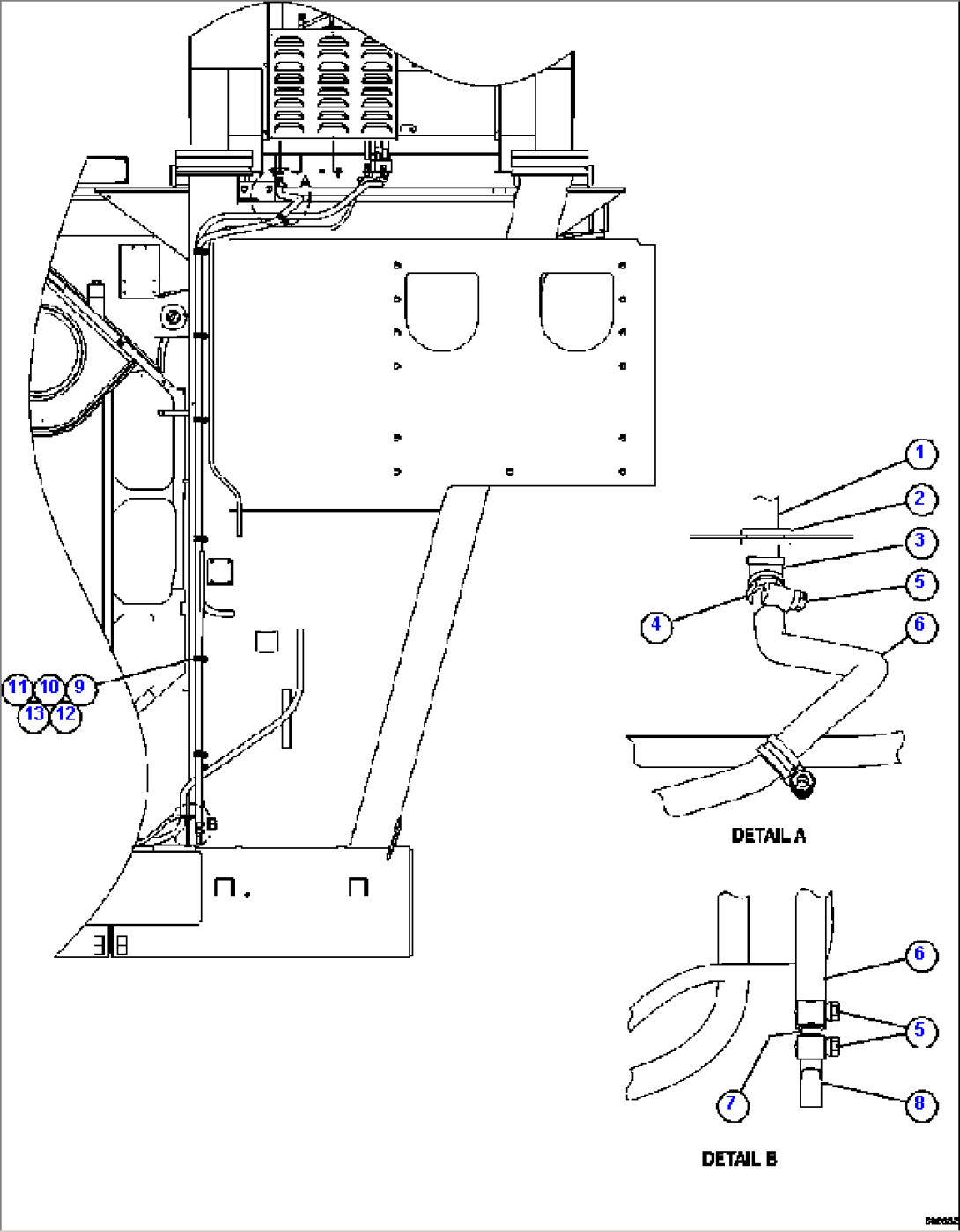 HEATER/AC DRAIN HOSE INSTALLATION
