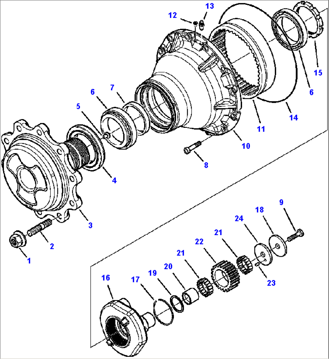 F3406-01A0 REAR AXLE PLANETARY