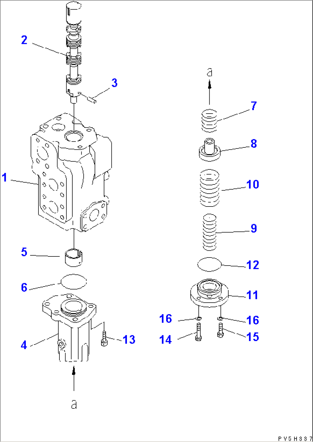 HOIST VALVE (INNER PARTS) (2/3)
