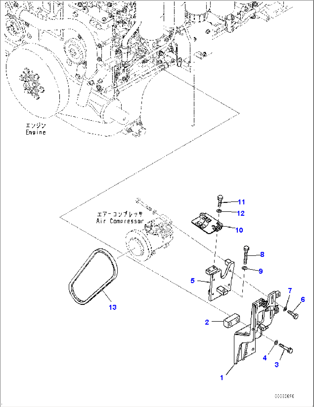 Compressor, Mounting (#85077-85479)