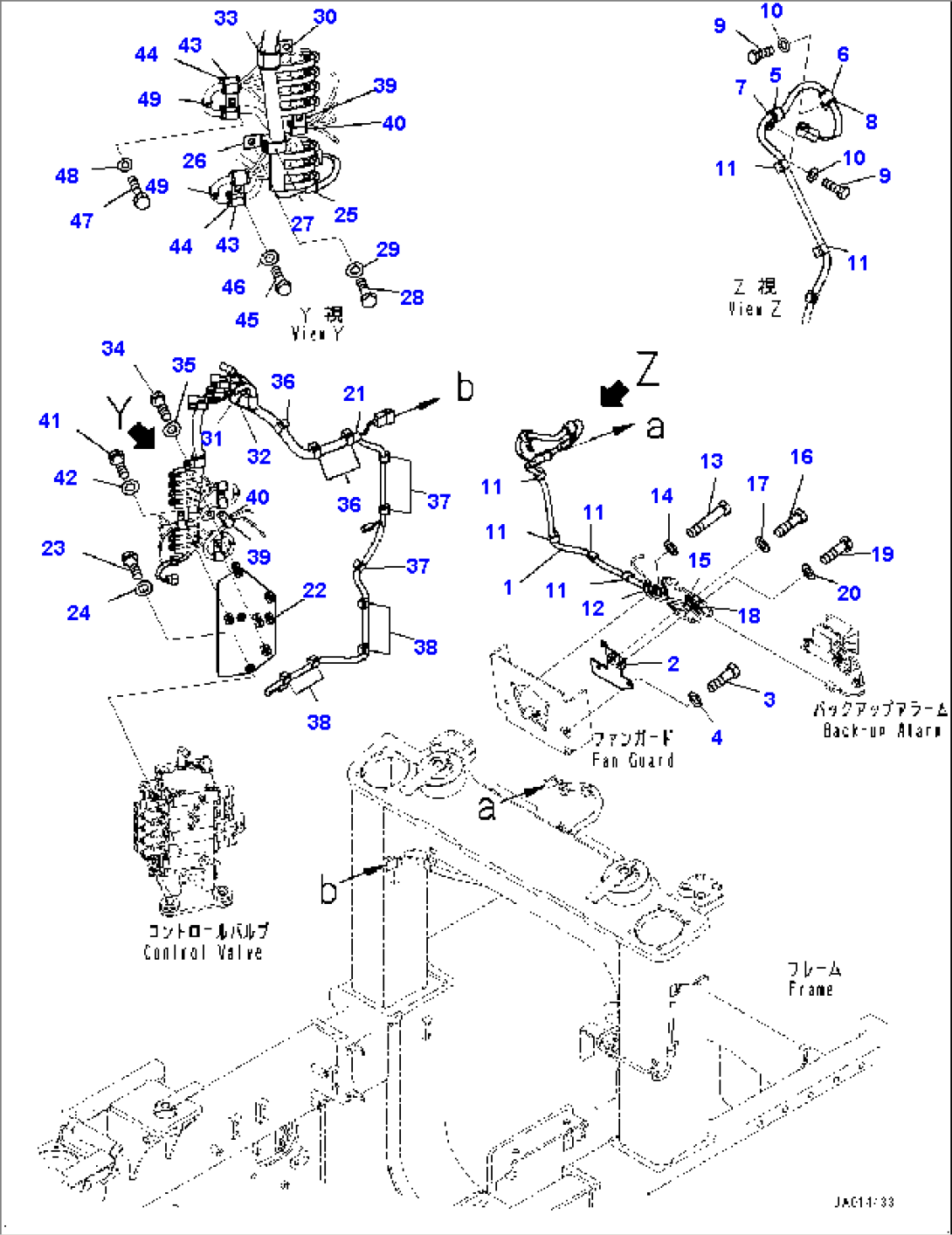 Electric Wiring Harness, Wiring Harness and Bracket (1/2) (#30617-)