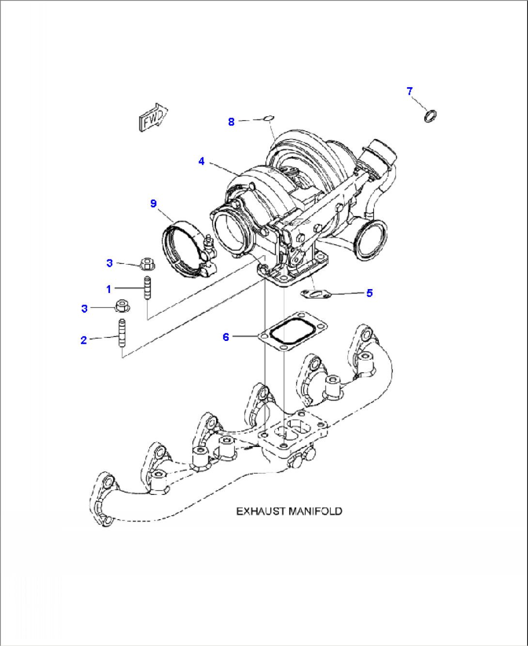 A1120-A2D2 TURBOCHARGER MOUNTING
