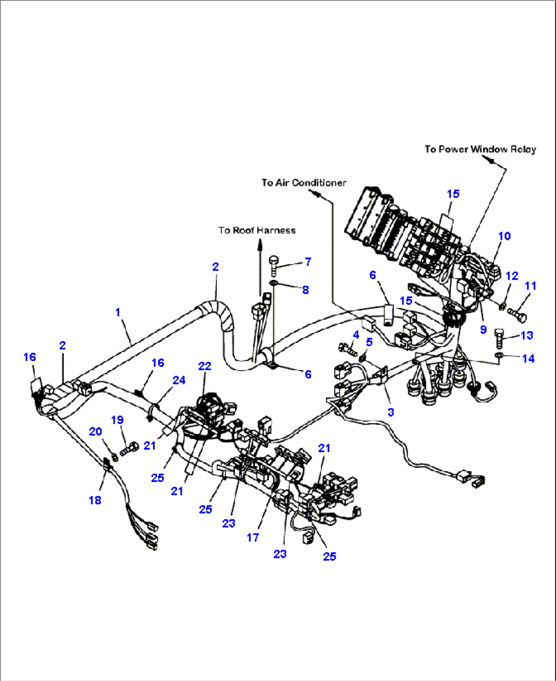 K0200-56A0 FLOOR MAIN HARNESS (S/N A11001-A11184 )