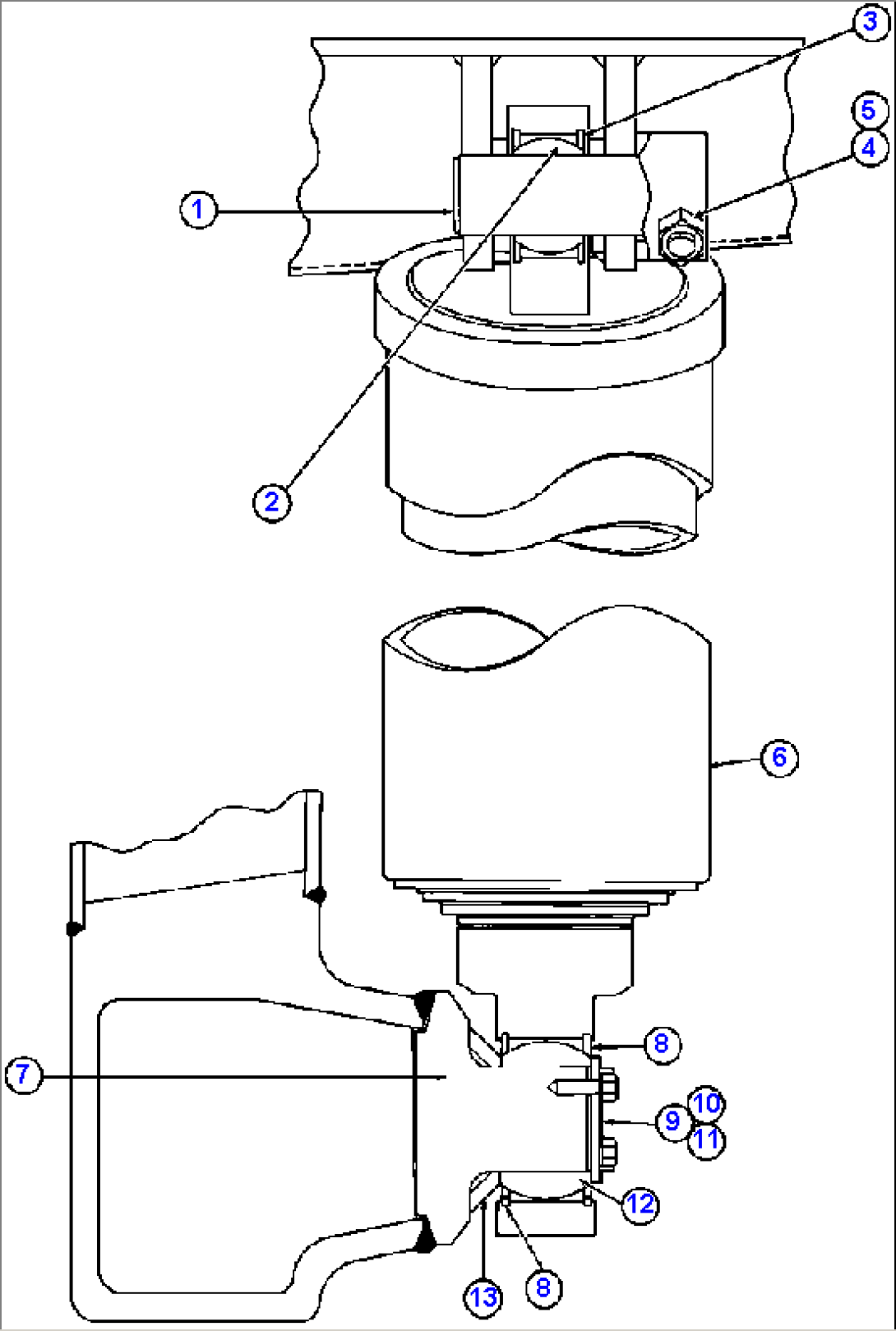 HOIST CYLINDER & MOUNTING