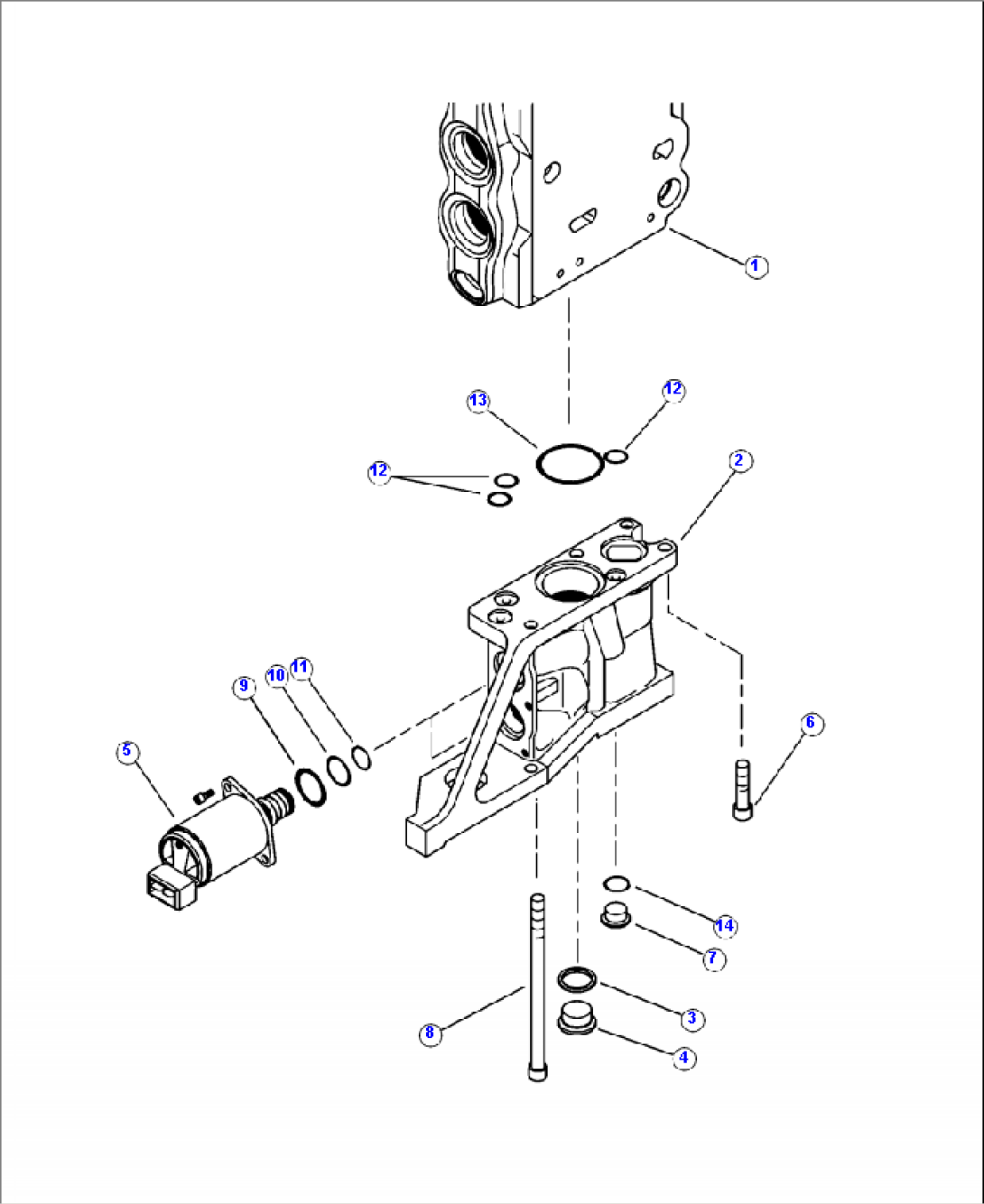 H0120-17A0 MAIN CONTROL VALVE ASSEMBLY L90LS B-SIDE END CAP