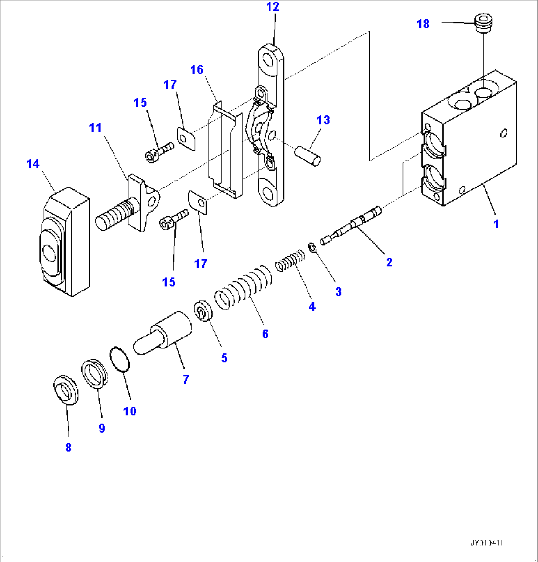 Cab, PPC Valve for Boom Swing (#30001-30402)