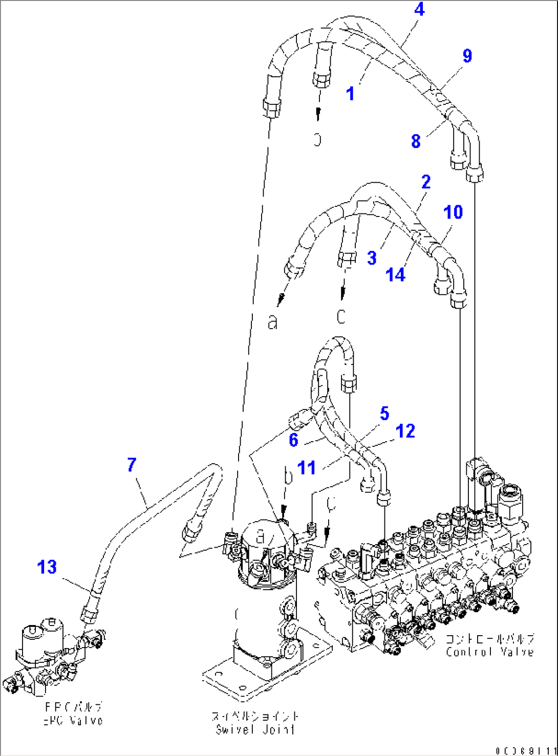 ACTUATOR LINE (TRAVEL AND BLADE)(#20002-)