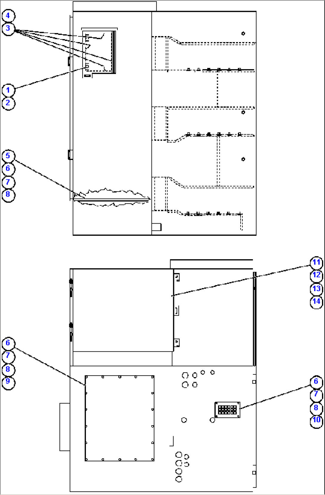 CONTROL CABINET (LEFT & RIGHT SIDE)