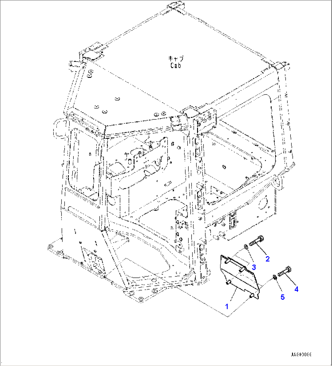 ROPS Cab, Dashboard Cover (2/2) (#80001-)