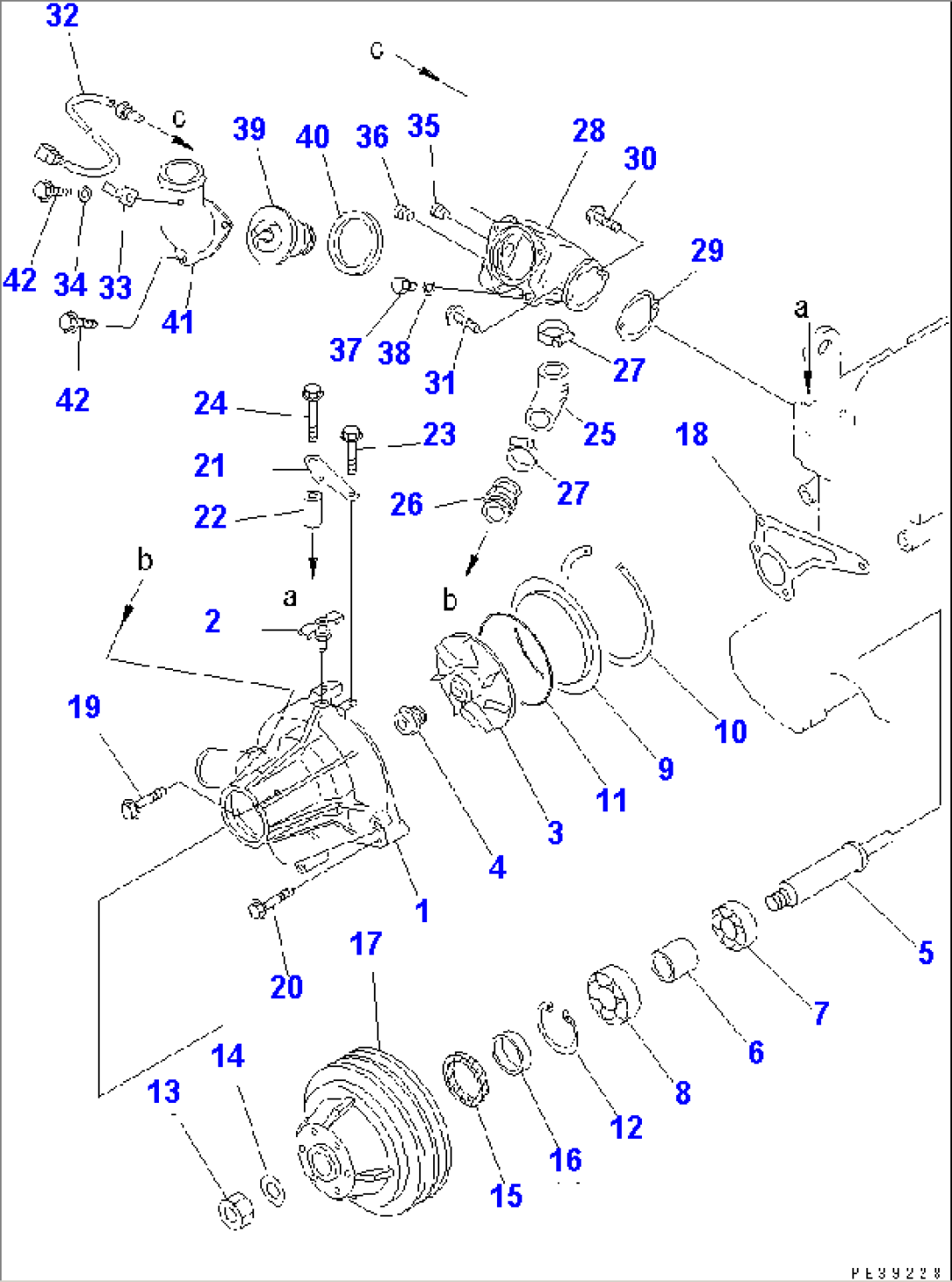 WATER PUMP(#17485-)