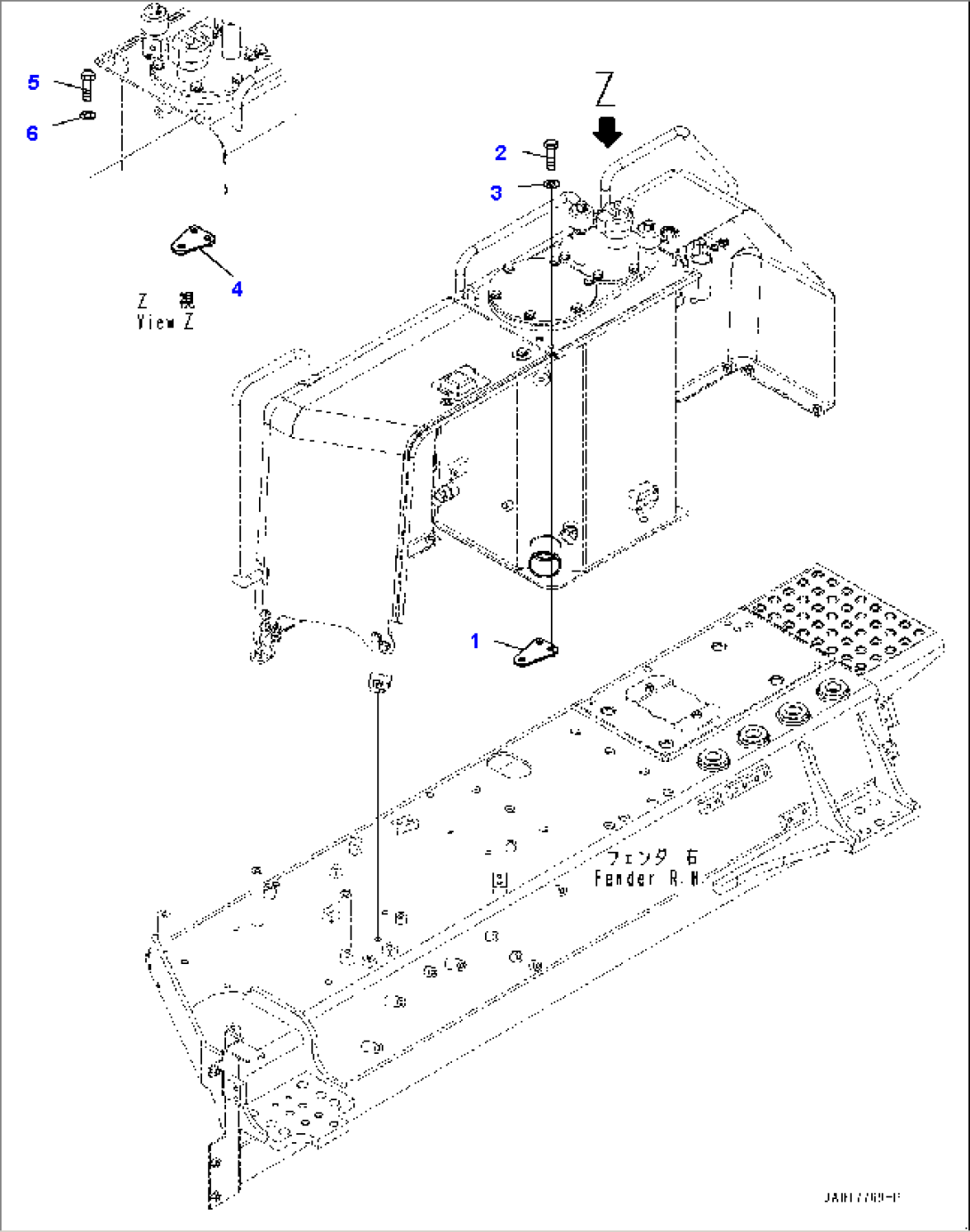 Fender Related Parts, Mounting (1/2) (#22083-)