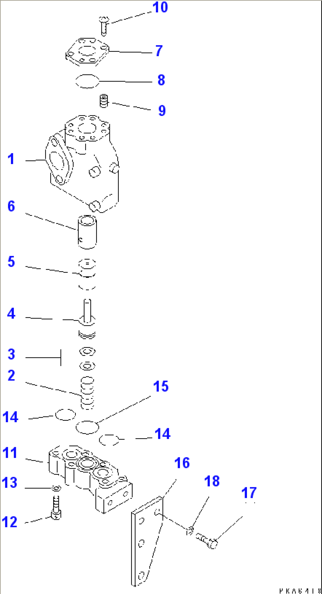 LIFT CYLINDER LINE (REGULATOR VALVE)(#3001-)