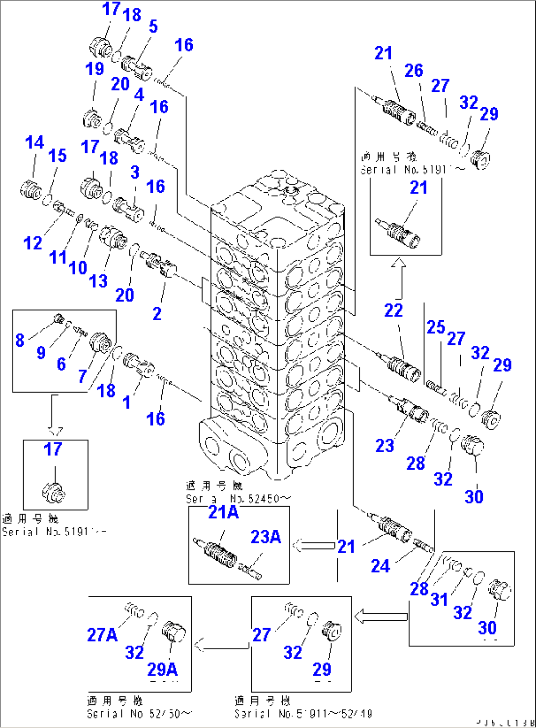 MAIN VALVE (7-VALVE) (3/13)(#51000-)