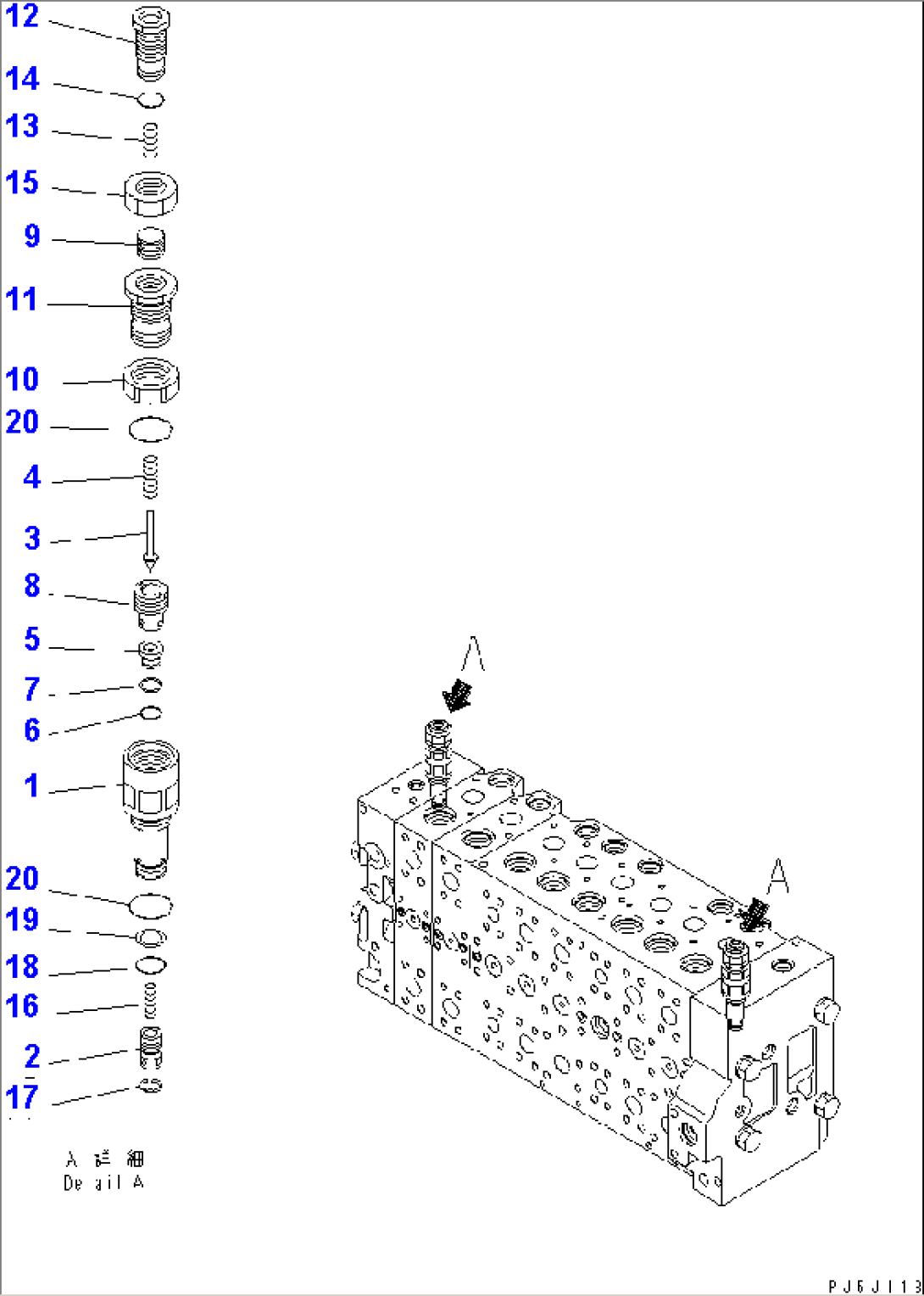 MAIN VALVE (2-ACTUATOR) (9/21) (DEMOLITION SPEC.¤ EU. SPEC.)(#20001-)