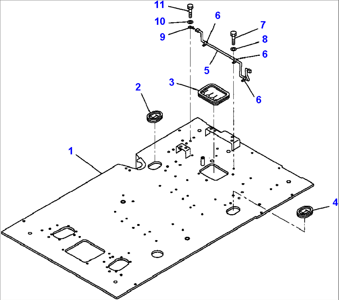 FIG. K1110-01A1 FLOOR FRAME