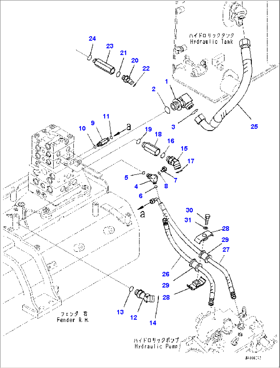 Fender, PPC Valve Piping (#1001-)