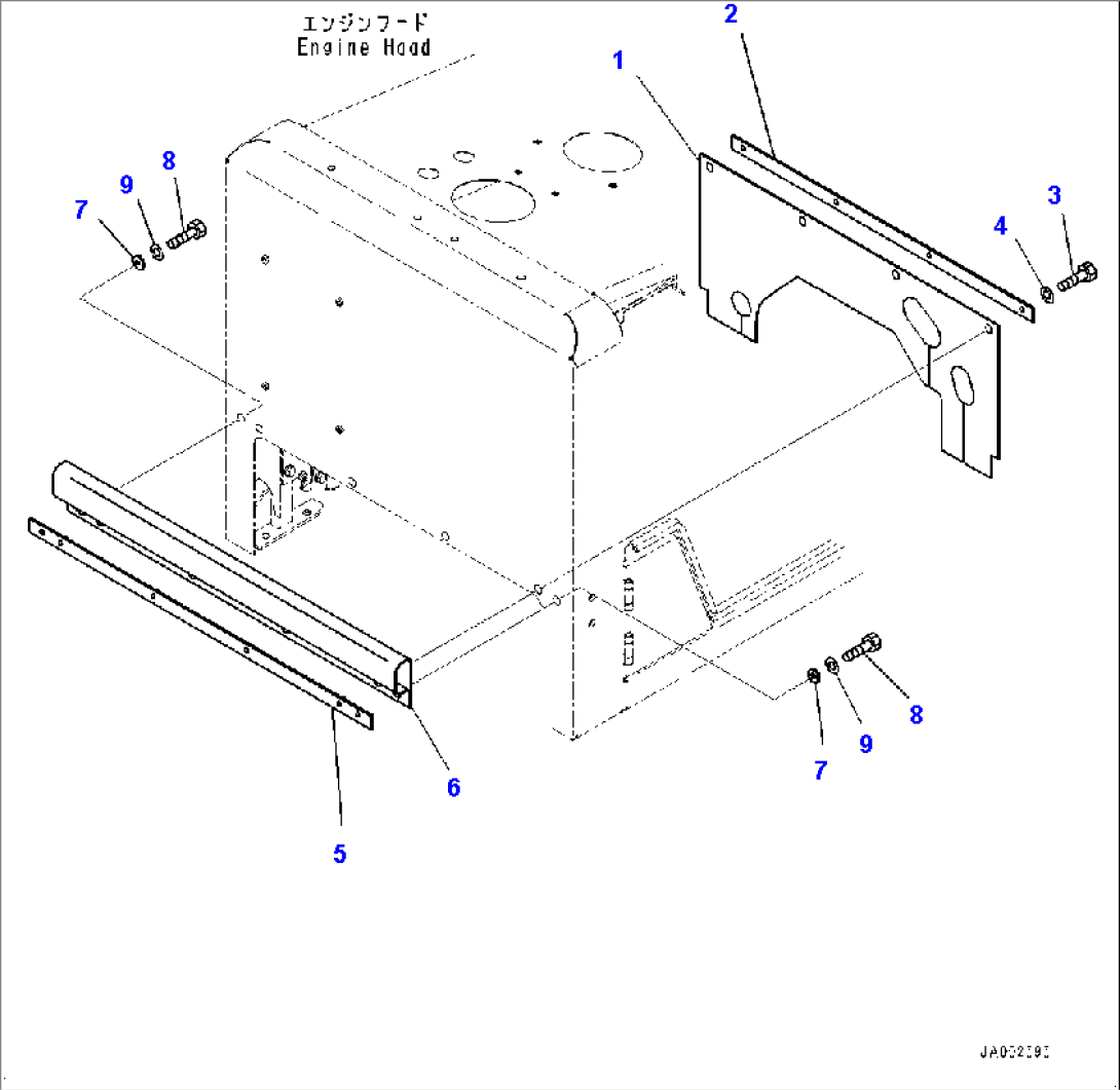 Engine Hood, Bulkhead (#80047-)