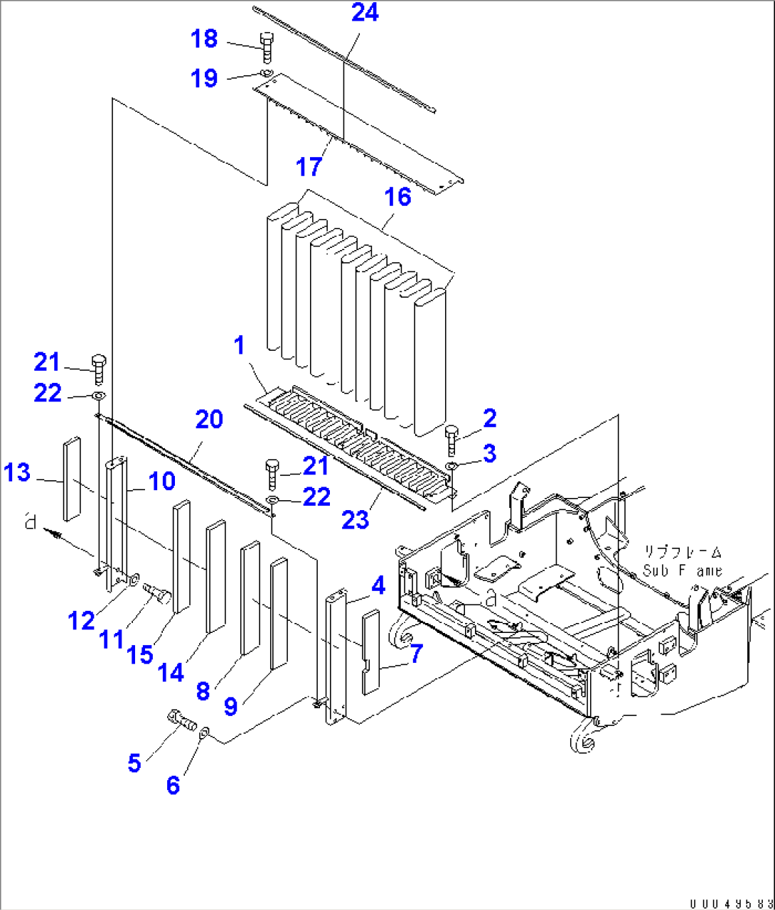 ENGINE HOOD AND RELATED PARTS (NOISE REDUCTION) (2/2)(#2001-)