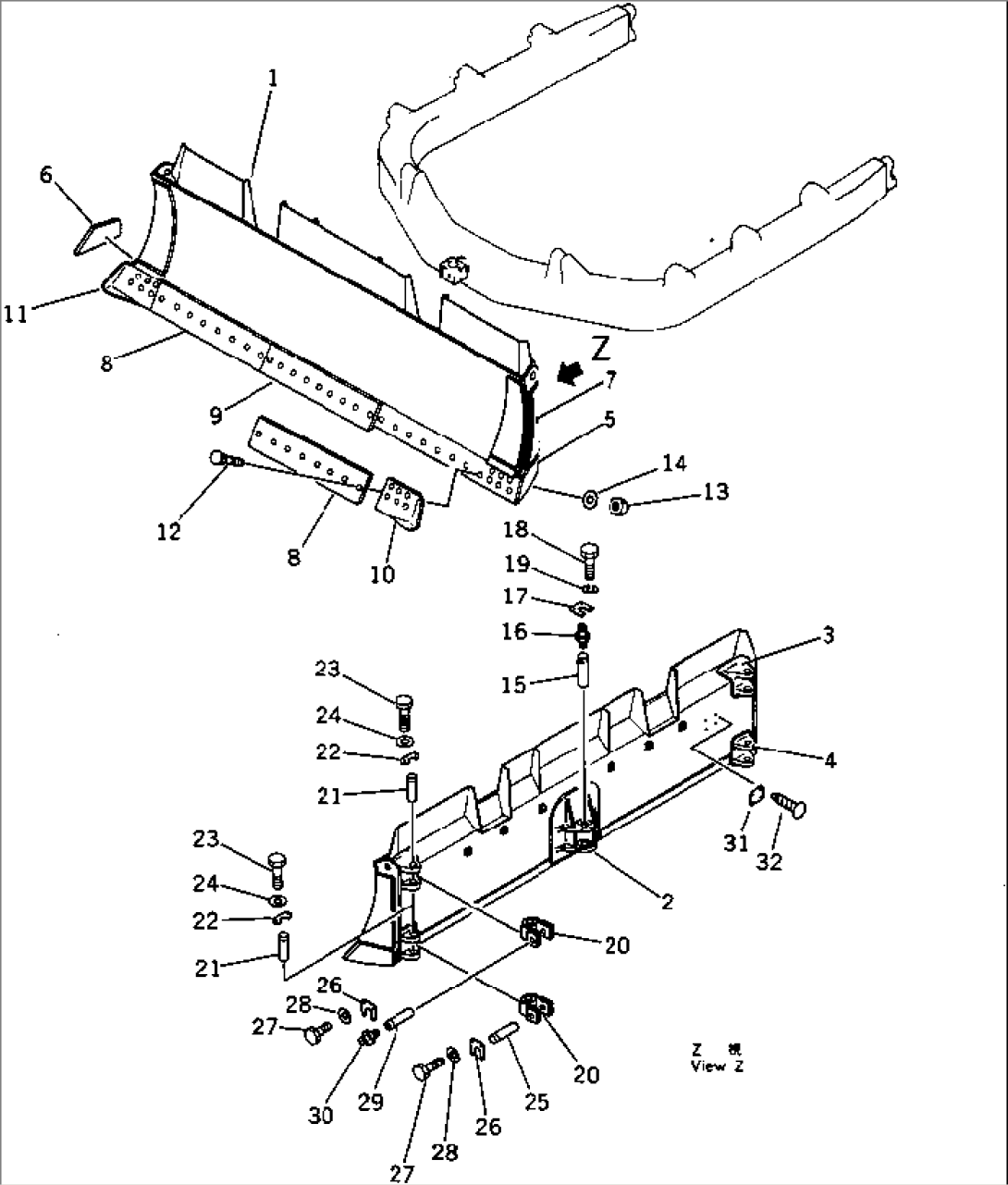MECHANICAL ANGLE POWER TILT BLADE(#35001-)