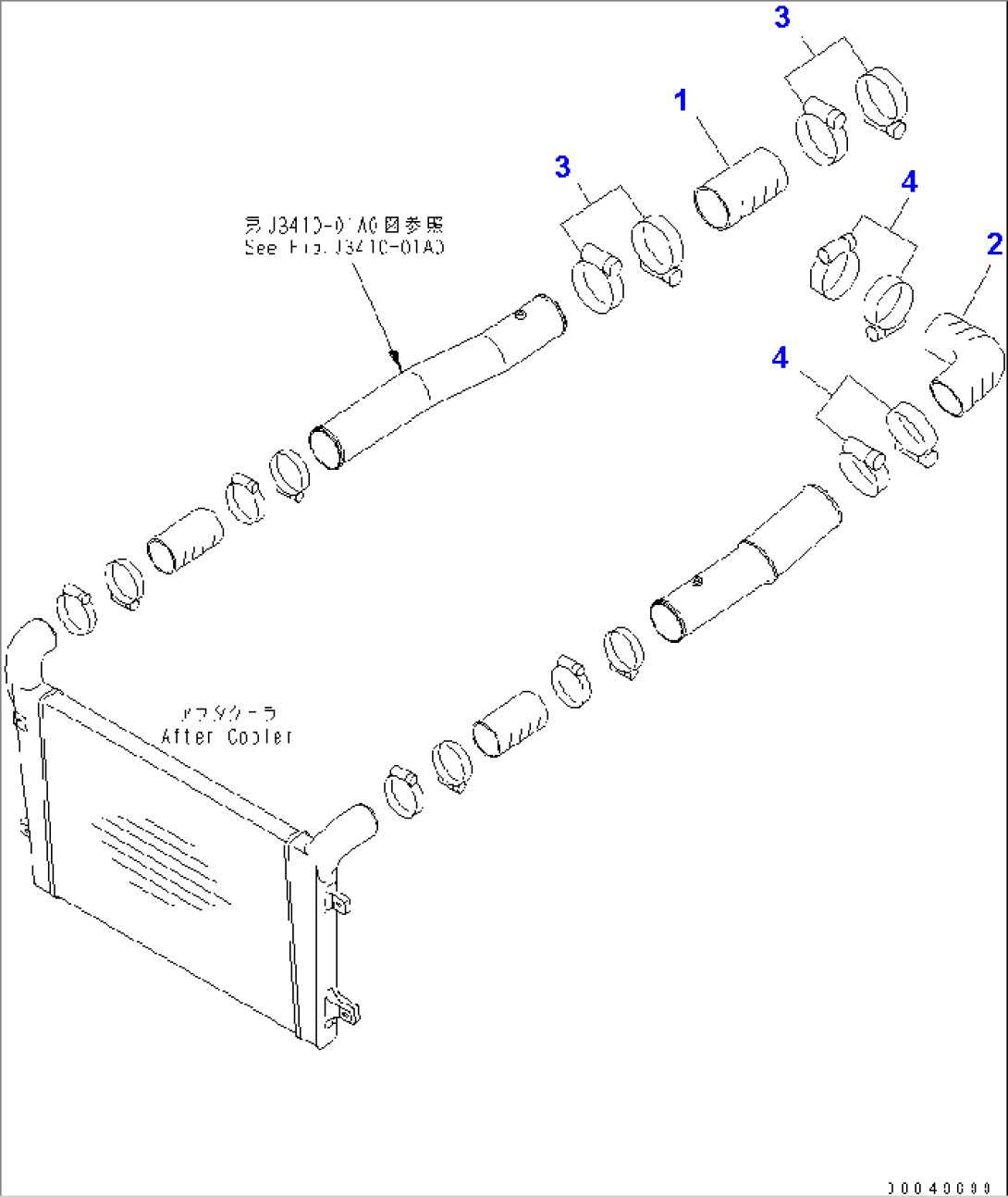 ENGINE PIPING (AIR INTAKE)(#2001-)