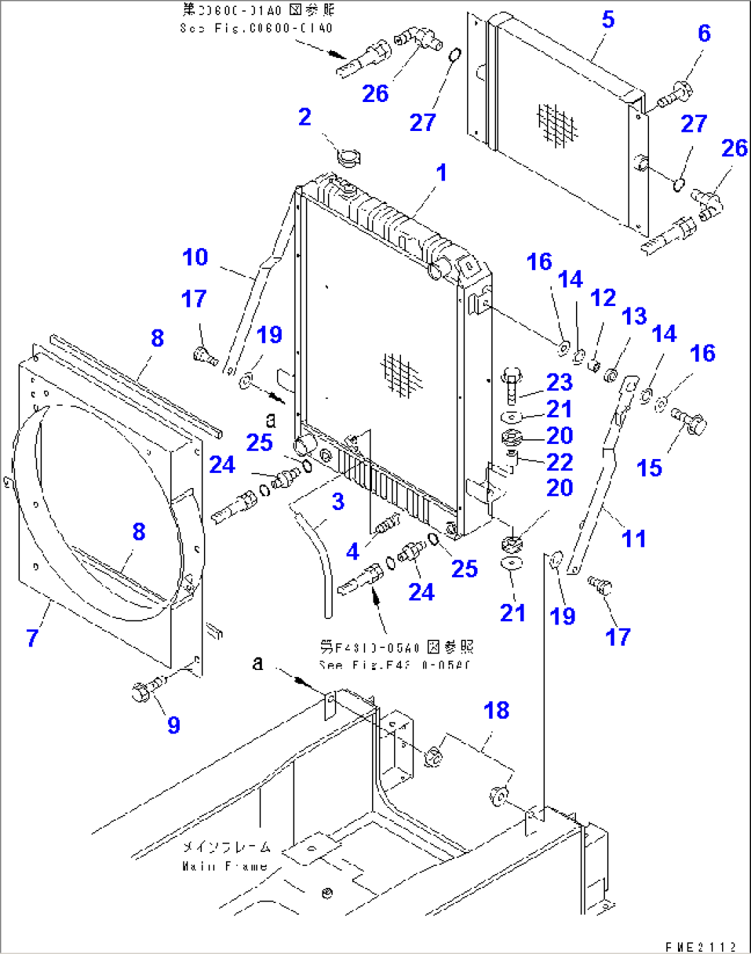 RADIATOR AND MOUNTING PARTS(#10001-10300)