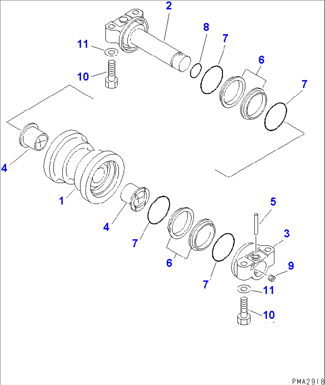 TRACK ROLLER(#1101-)