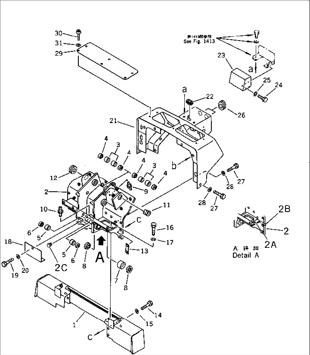 DASHBOARD AND FRAME (FOR VEHICLE INSPECTORIAL) (FOR STRAIGHT TILT-PITCH DOZER)