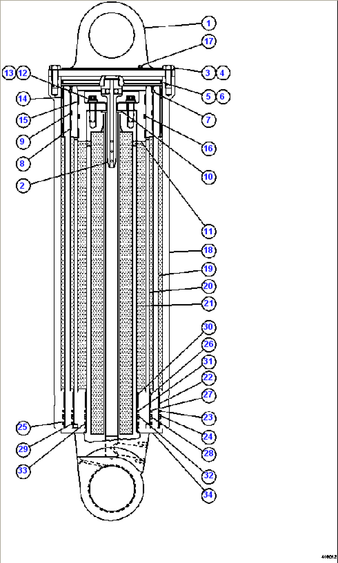 HOIST CYLINDER ASSEMBLY (EL4831)
