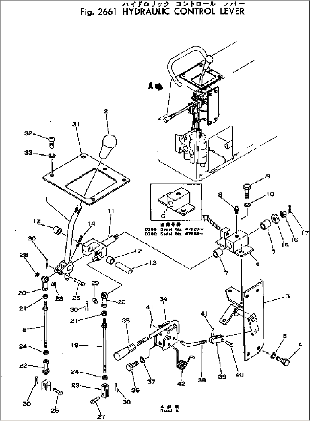 HYDRAULIC CONTROL LEVER