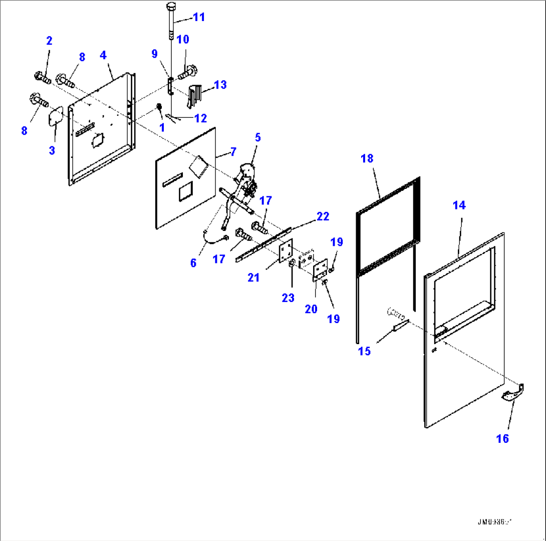 Cab, Door, L.H. (2/2) (#80138-)
