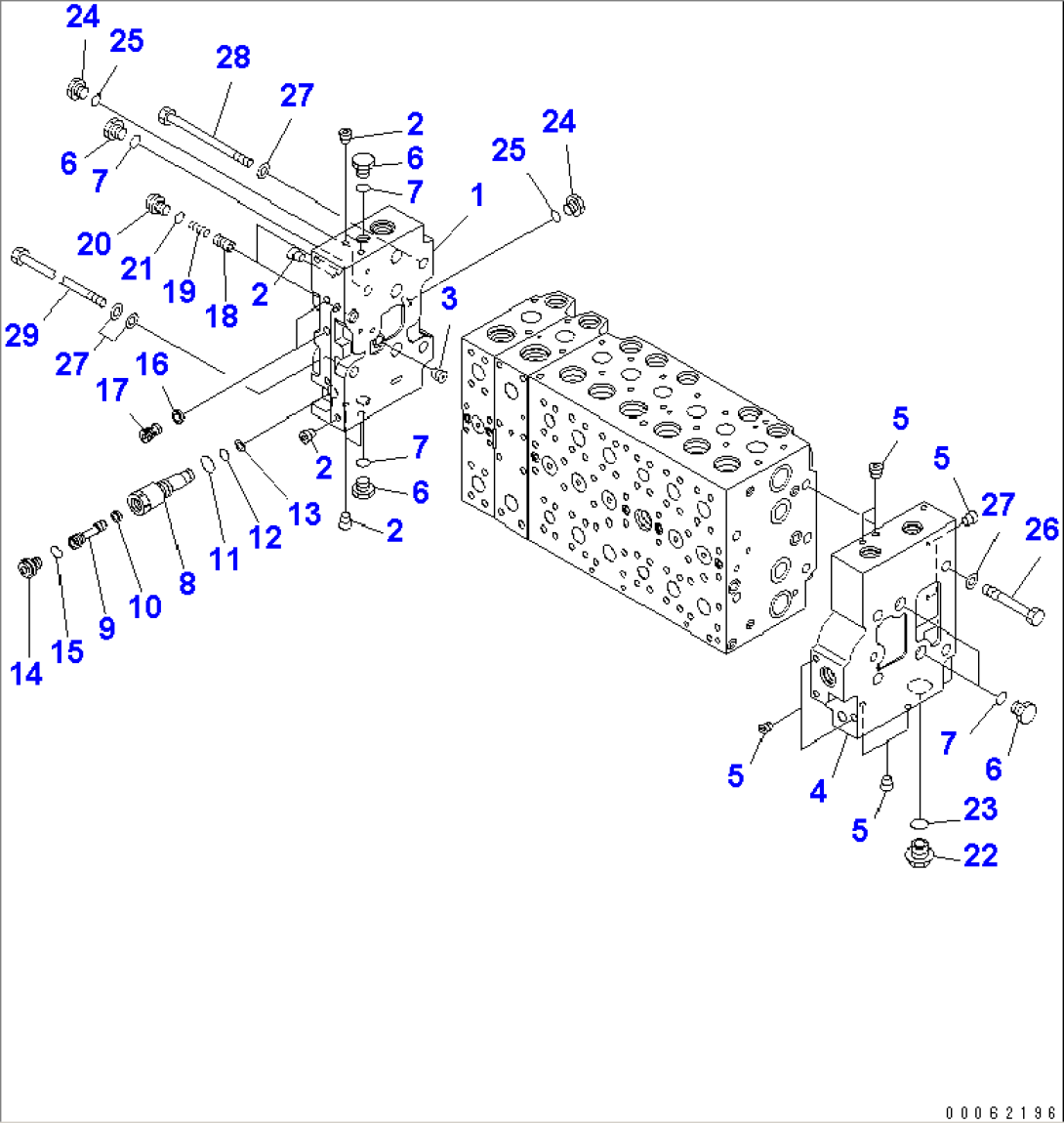 MAIN VALVE (2-ACTUATOR) (5/18)(#1001-)