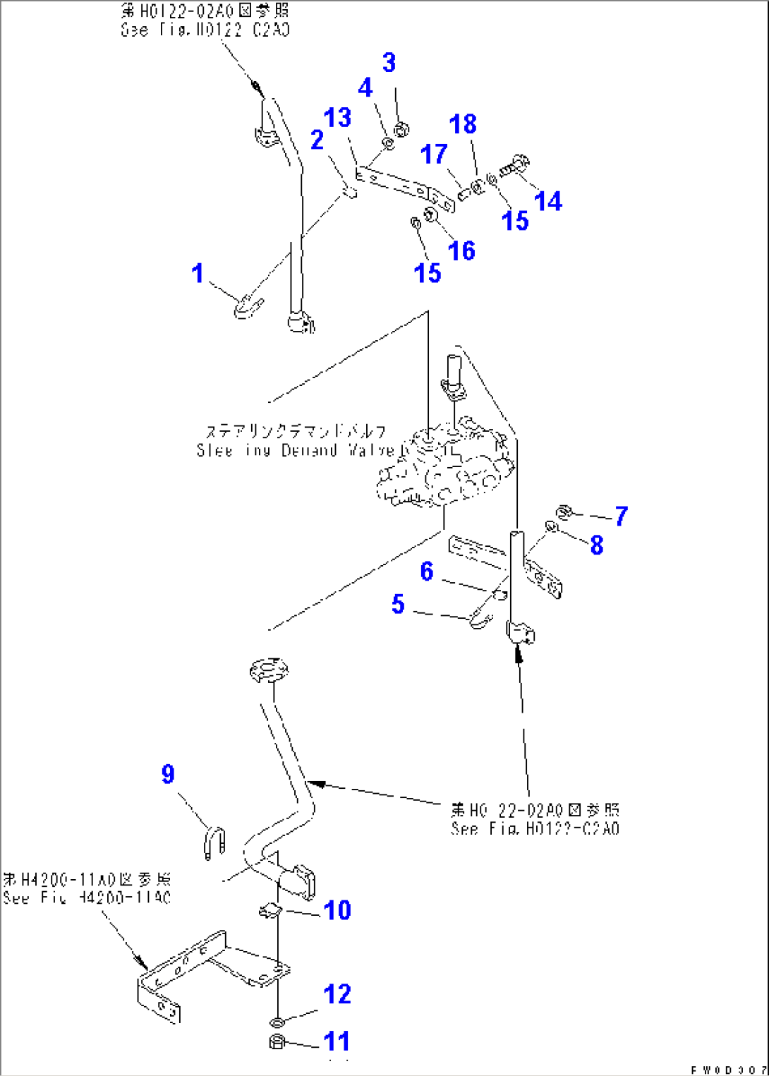 STEERING LINE (STEERING VALVE LINE)