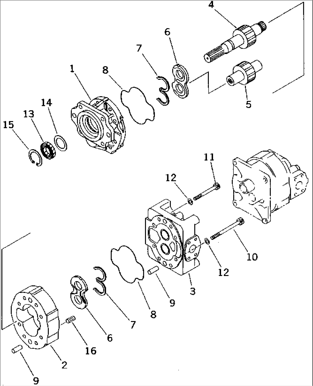 HYDRAULIC PUMP (BRAKE COOLING) (1/2)