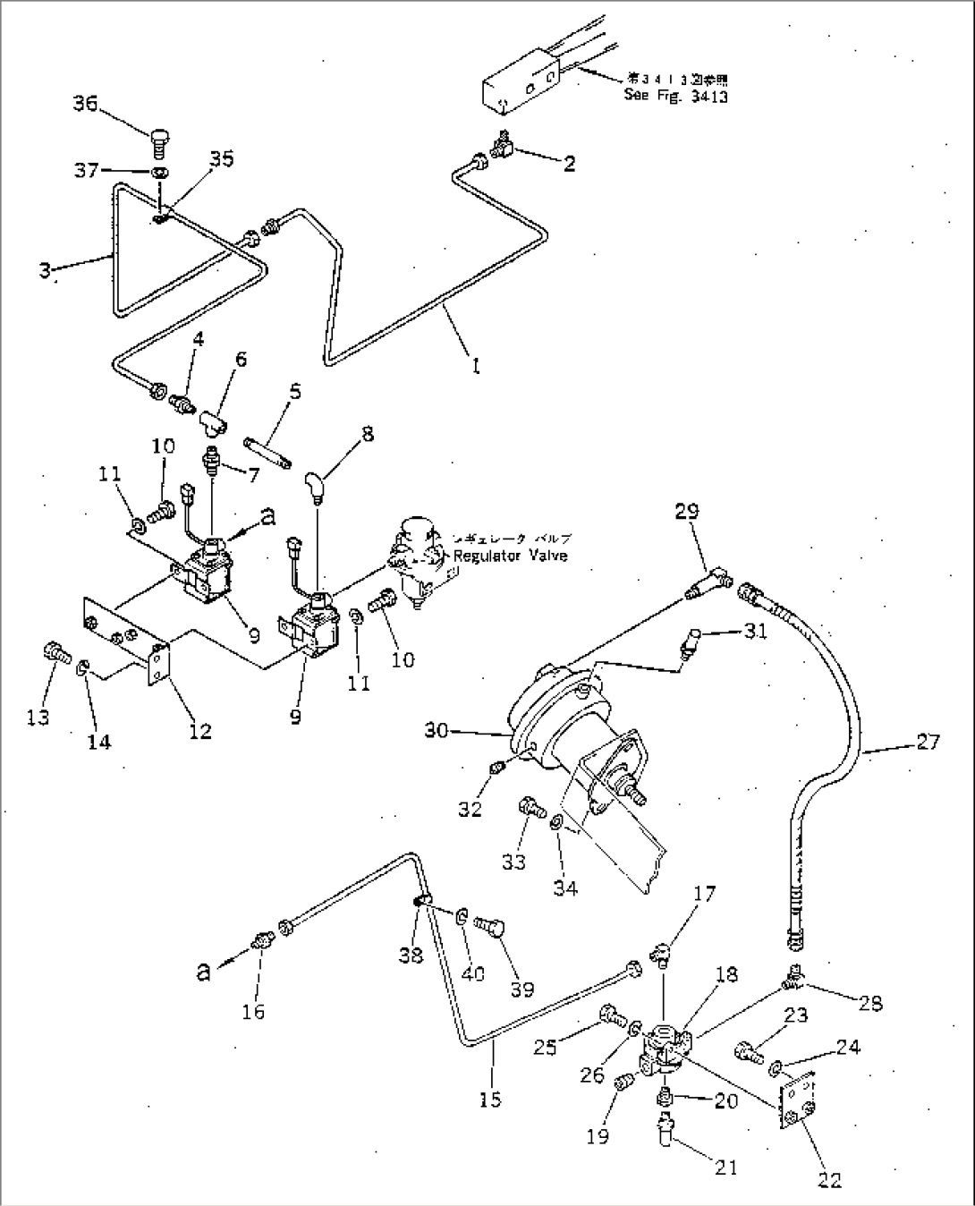 AIR PIPING (PARKING BRAKE CHAMBER LINE)