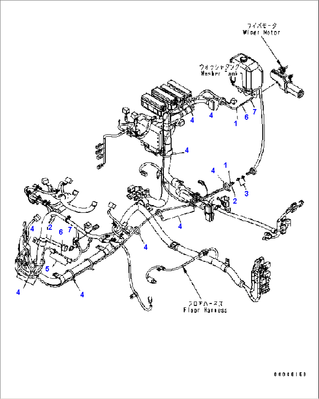 FLOOR (WASHER HOSE) (#B10229-)