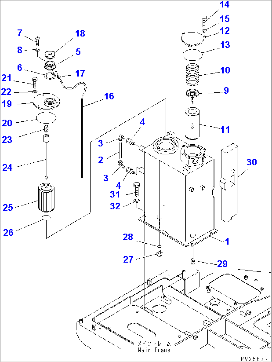 HYDRAULIC TANK(#1101-)