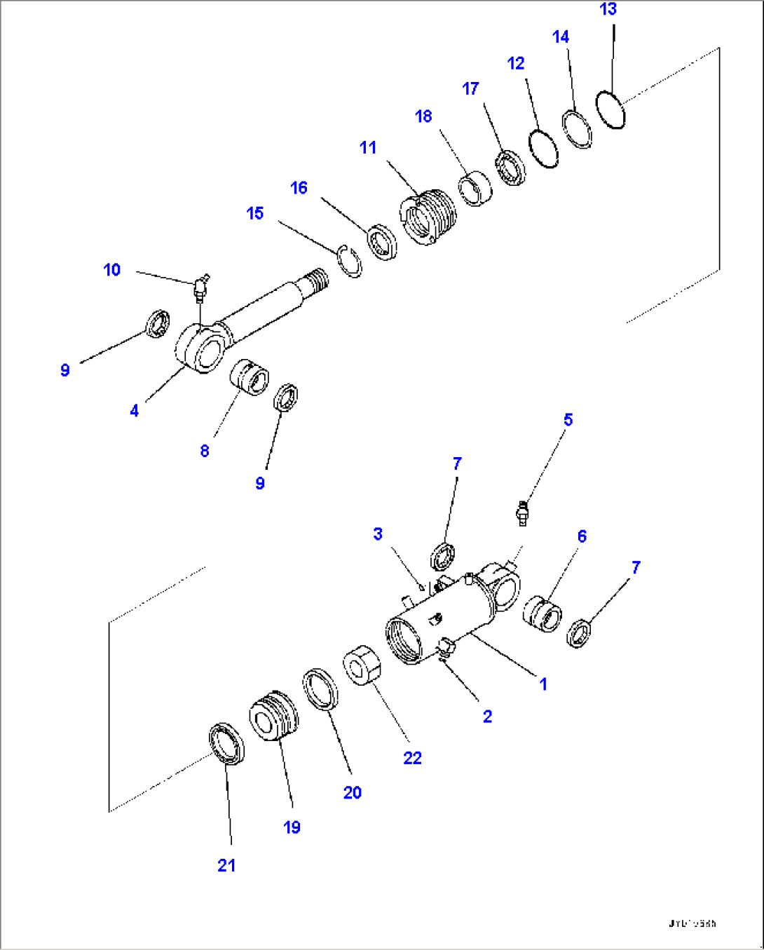 Blade Cylinder, Inner Parts (#5001-)